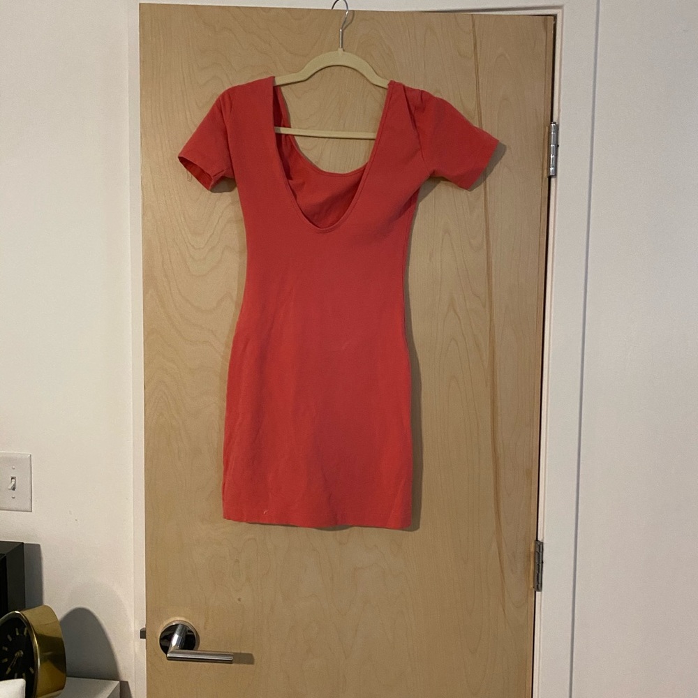 American Apparel Pink Bodycon Dress - Picture 2 of 3